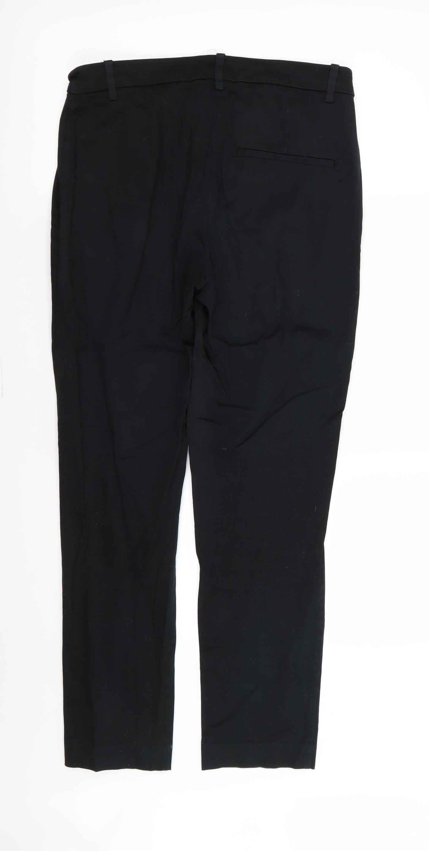 H&M Womens Black   Trousers  Size 10 L26 in