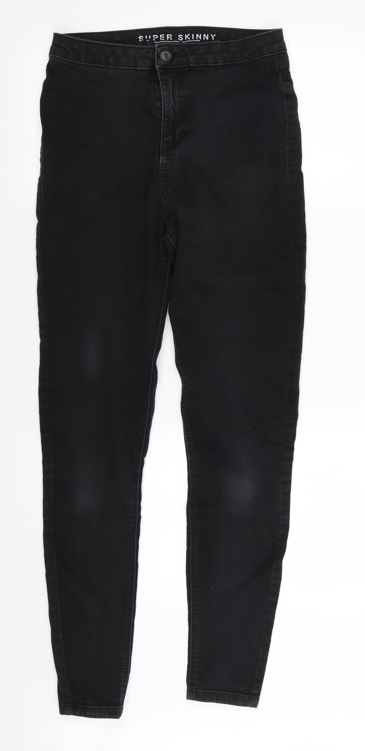 M&S Womens Black Skinny Jeans Size 10 L28 in