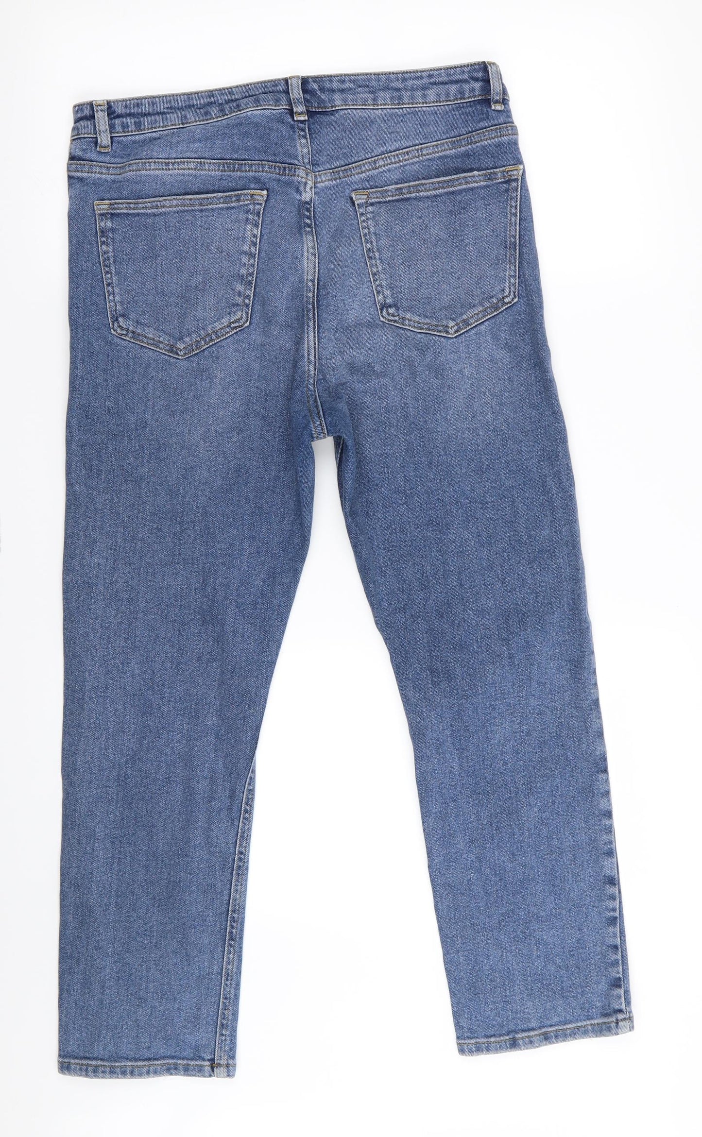 M&S Womens Blue   Skinny Jeans Size 14 L25 in