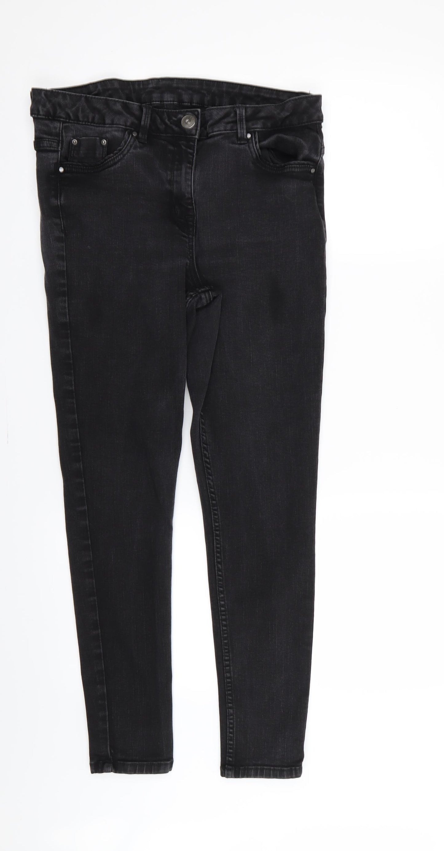 Nutmeg Womens Black   Skinny Jeans Size 14 L27 in