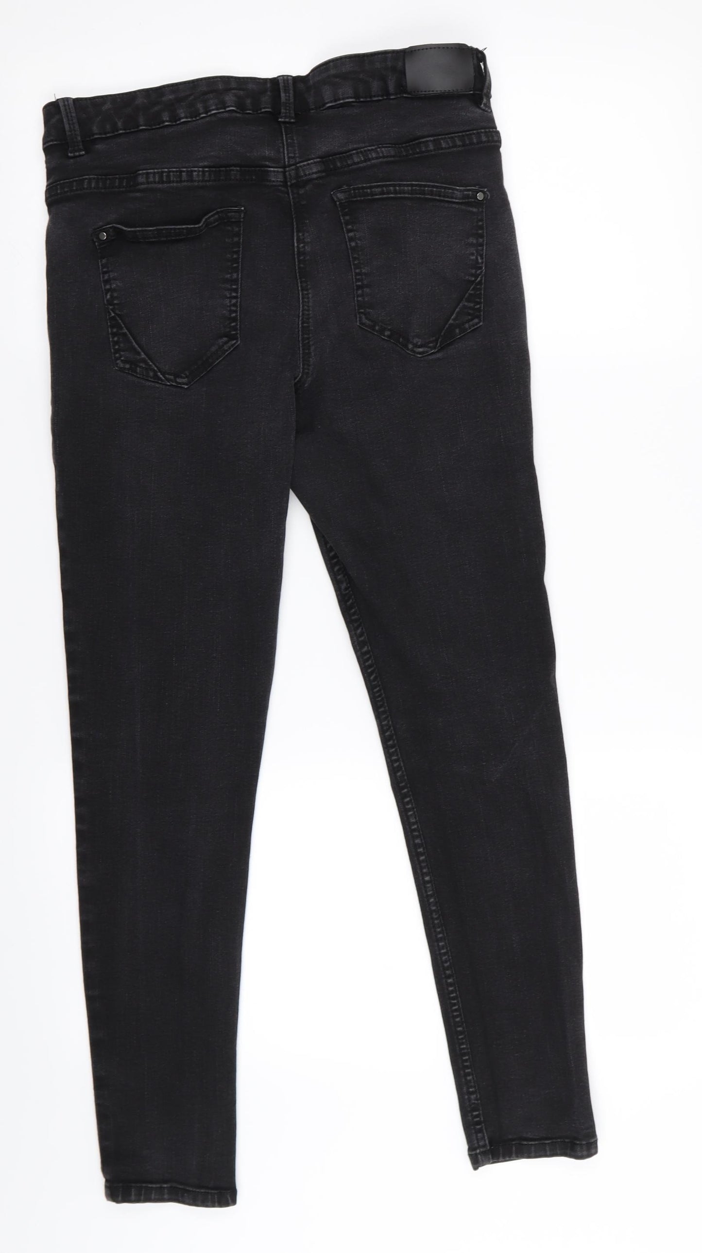 Nutmeg Womens Black   Skinny Jeans Size 14 L27 in