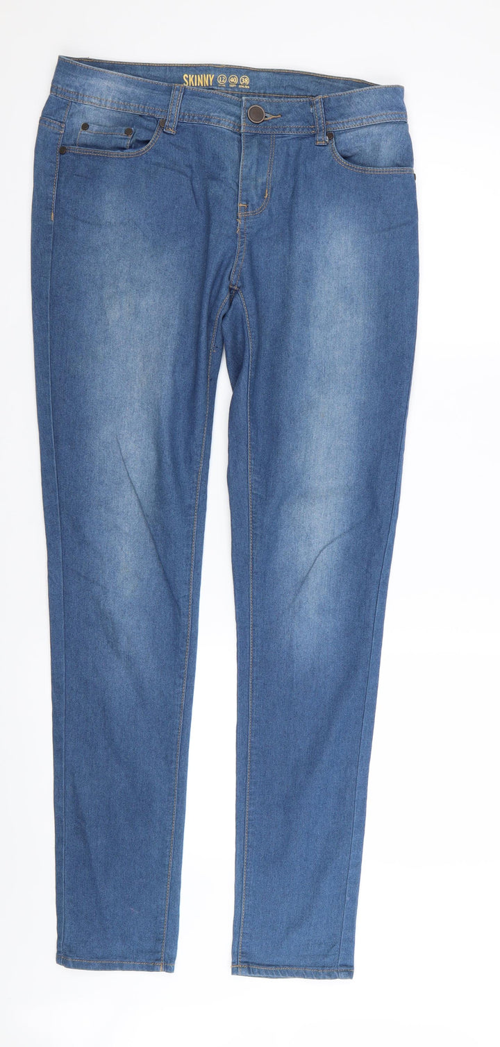DENIM AND CO Womens Blue   Skinny Jeans Size 12 L32 in