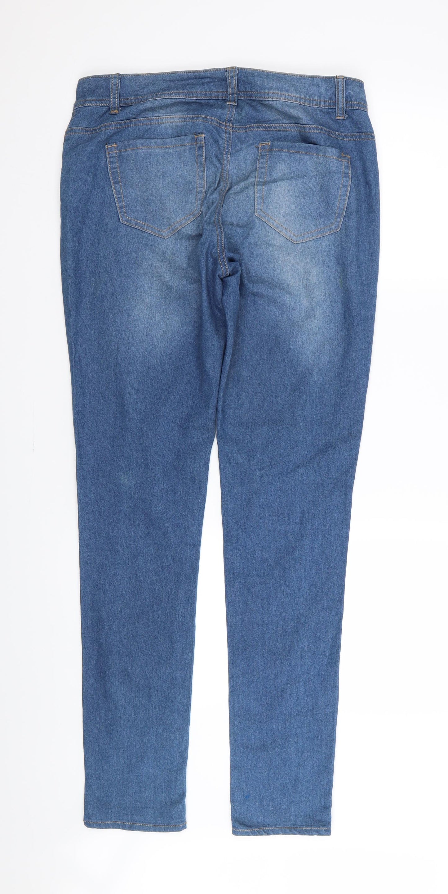 DENIM AND CO Womens Blue   Skinny Jeans Size 12 L32 in