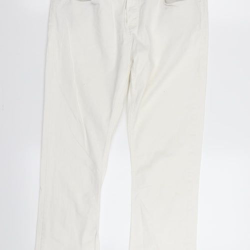 Zara Womens White   Skinny Jeans Size 10 L24 in