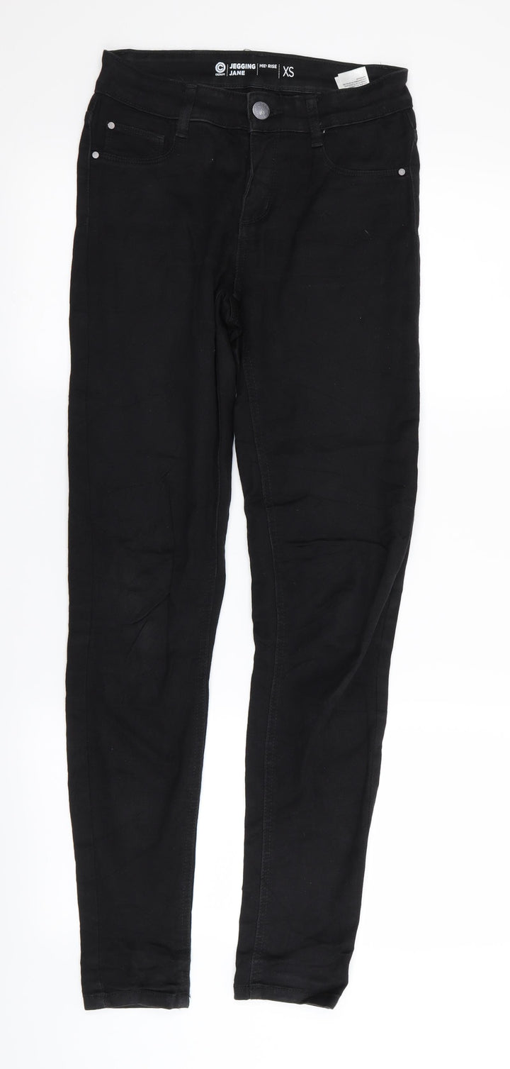 denim Womens Black Jegging Leggings Size XS L30 in