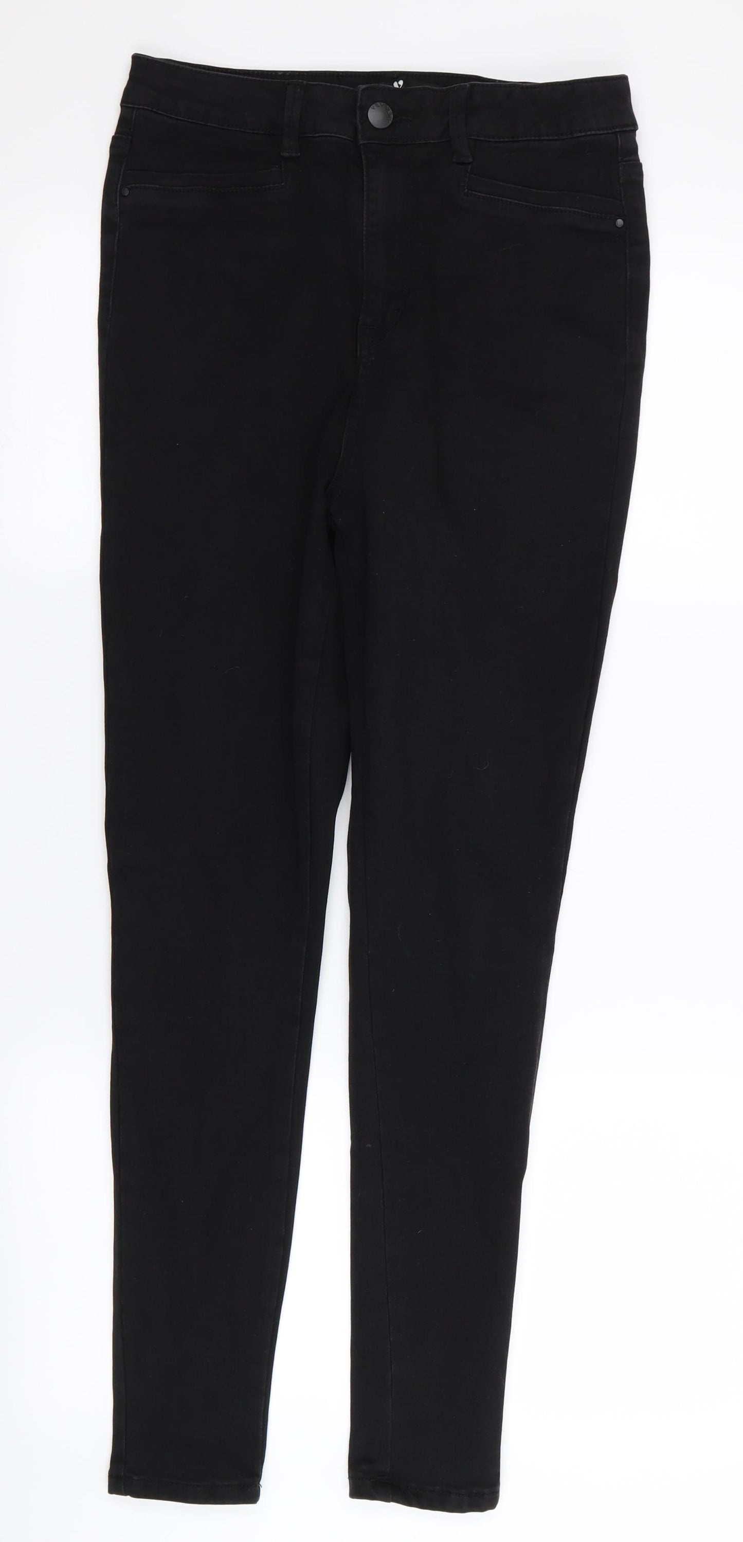 Very Womens Black   Skinny Jeans Size 12 L28 in