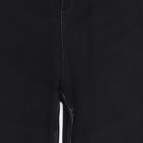 M&S Womens Black   Straight Jeans Size 12 L26 in