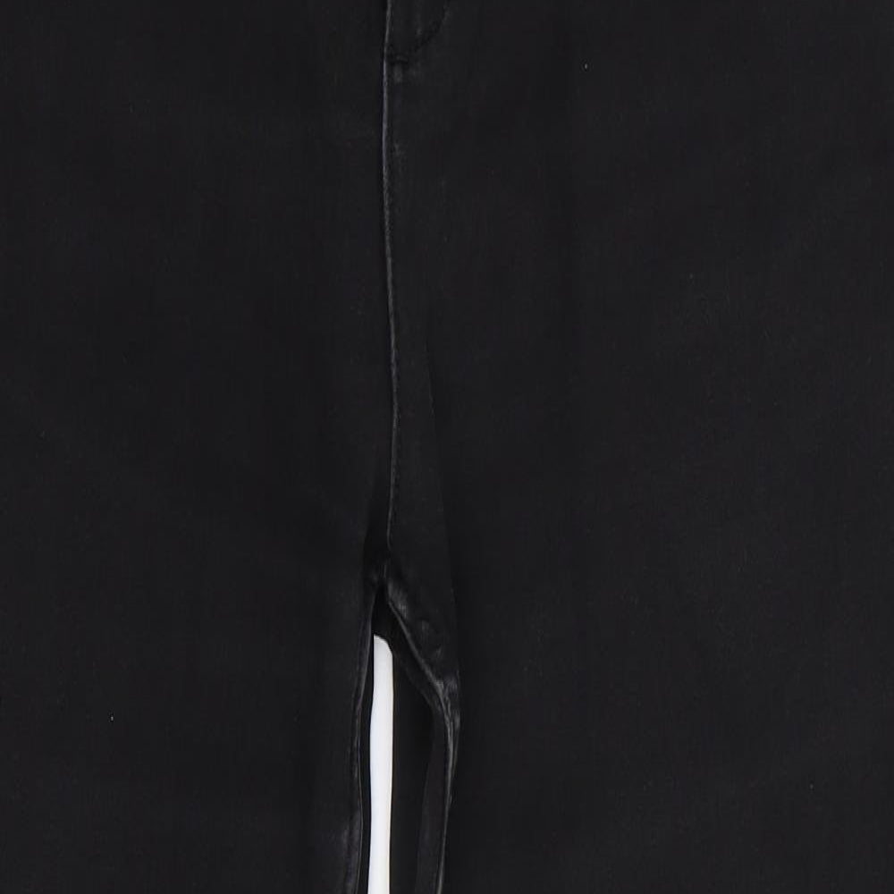M&S Womens Black   Straight Jeans Size 12 L26 in