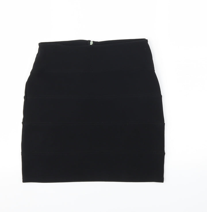 Preworn Womens Black   A-Line Skirt Size M