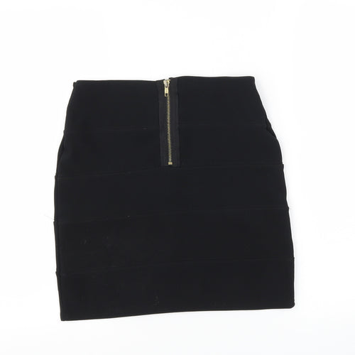 Preworn Womens Black   A-Line Skirt Size M