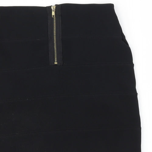 Preworn Womens Black   A-Line Skirt Size M