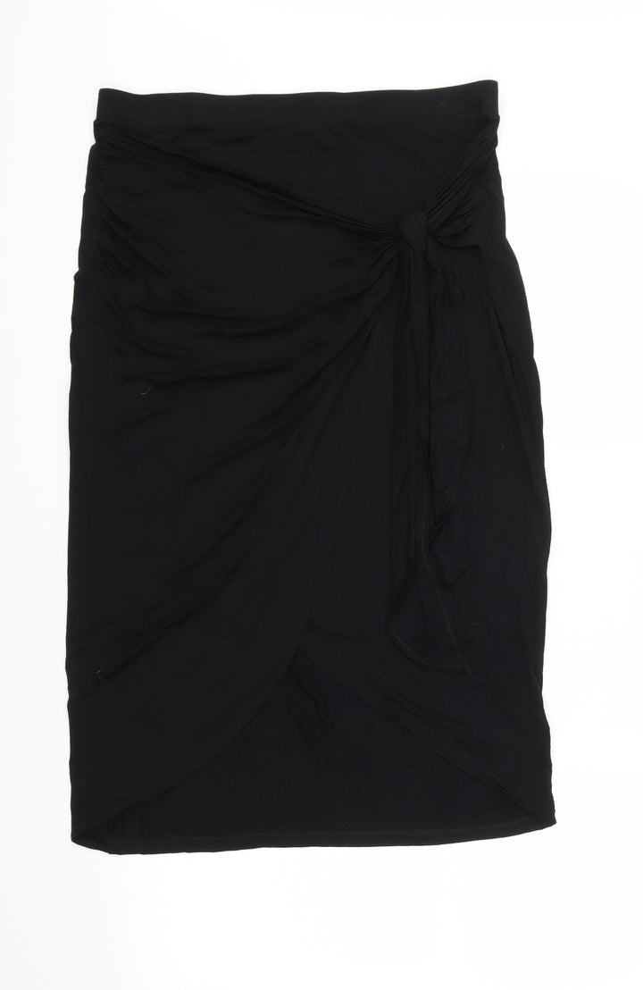 F&F Womens Black A-Line Skirt Size 14