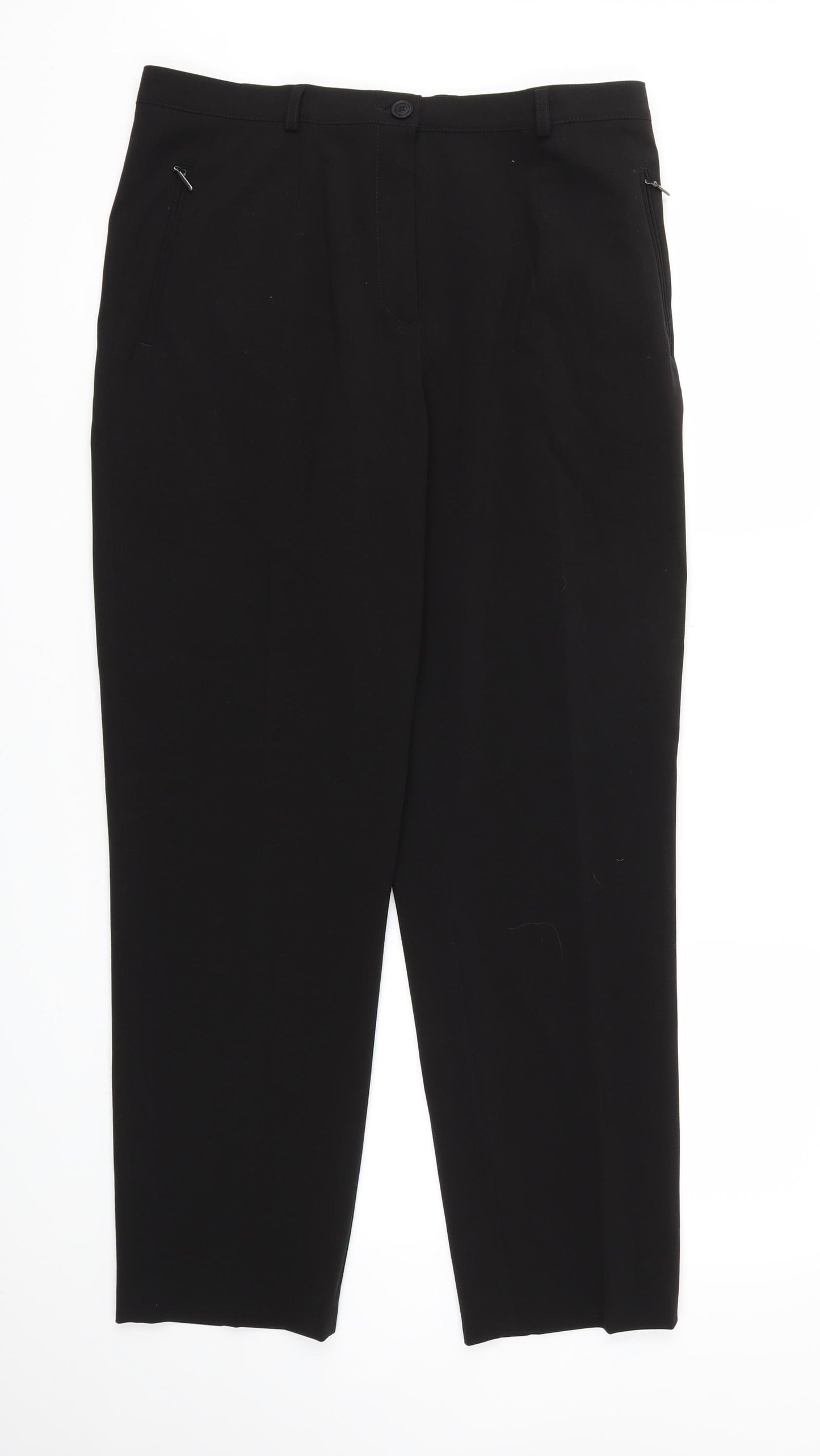 Robell Womens Black   Trousers  Size 16 L29 in