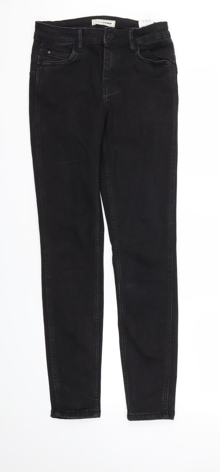 Preworn Womens Black Skinny Jeans Size 28 in L30 in