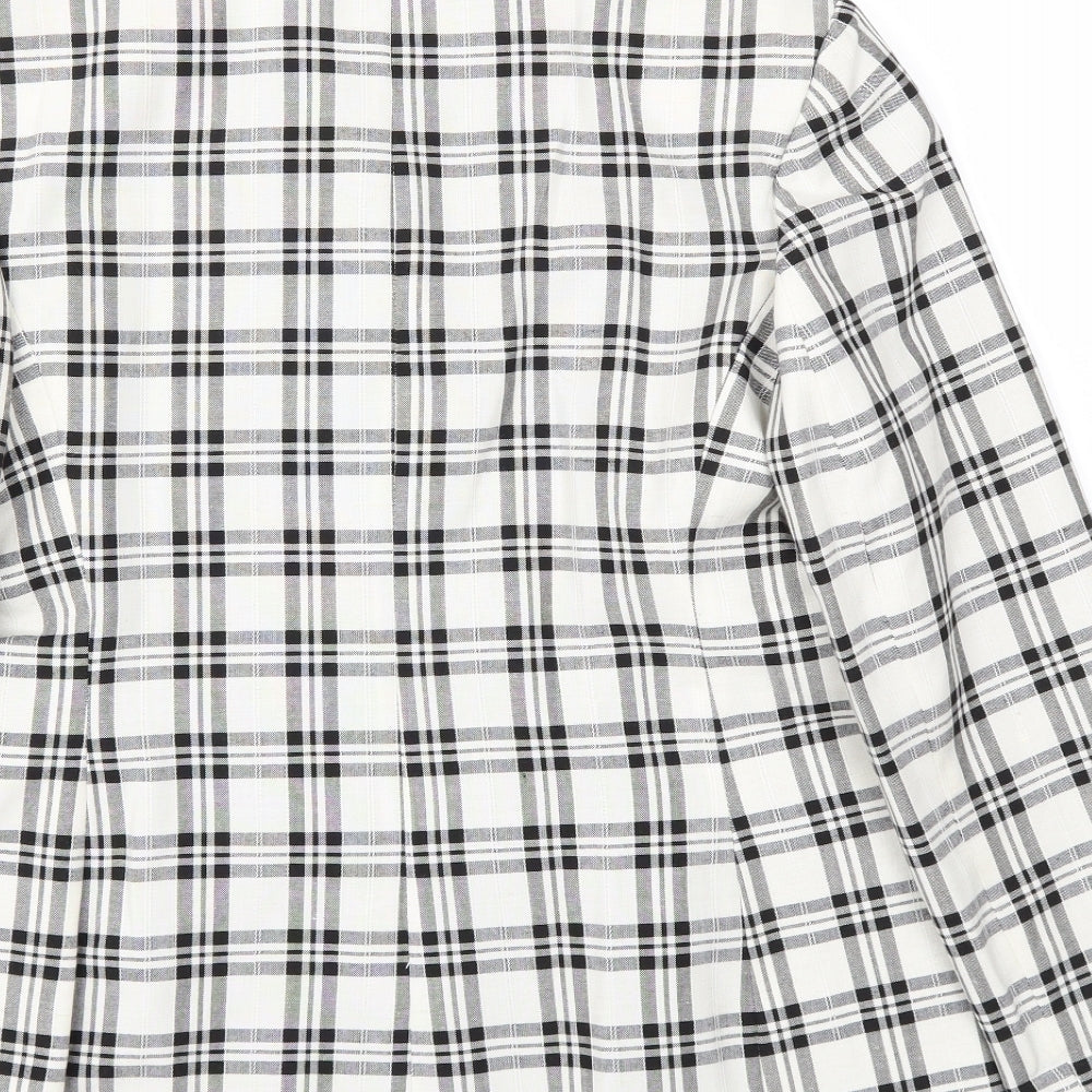 OPUS Womens Black Check  Jacket Blazer Size 14