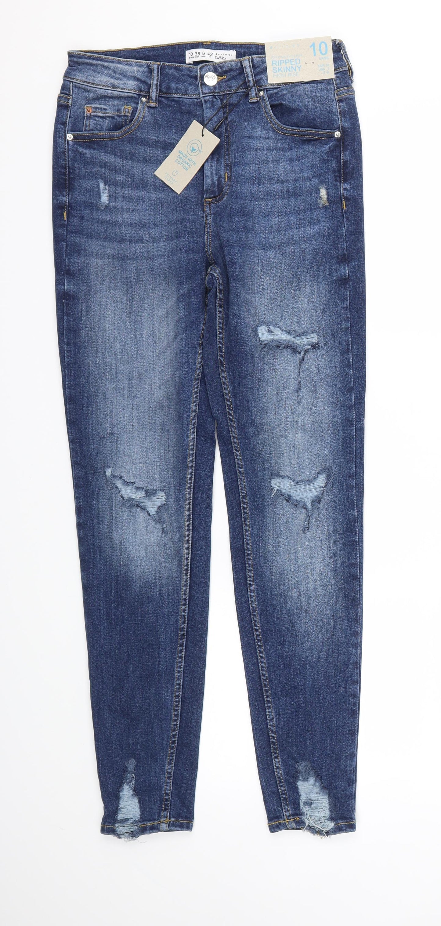 Primark Womens Blue   Skinny Jeans Size 10 L28 in