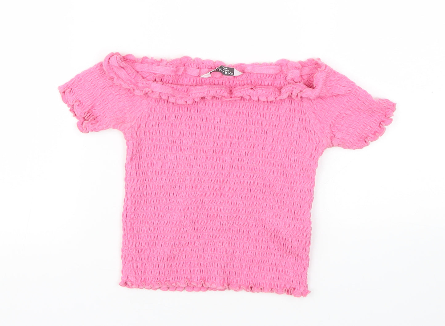 Primark Girls Pink   Basic T-Shirt Size 9-10 Years