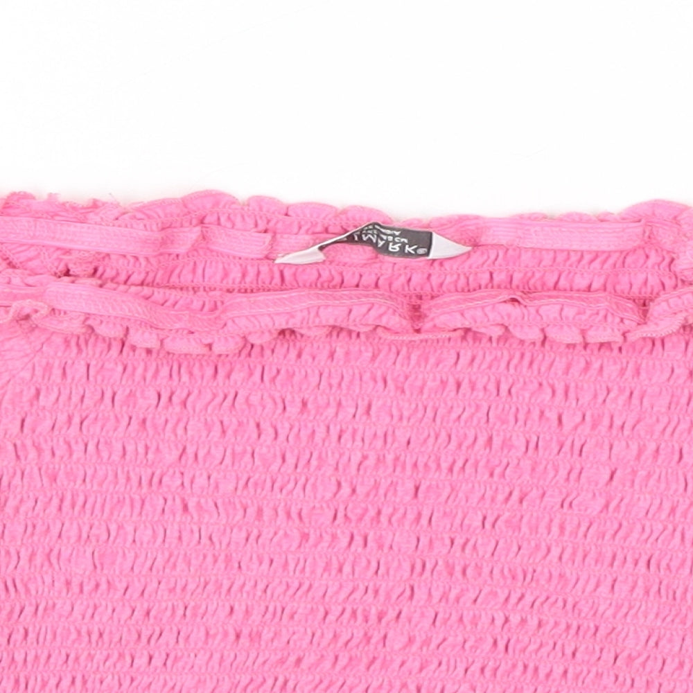 Primark Girls Pink   Basic T-Shirt Size 9-10 Years