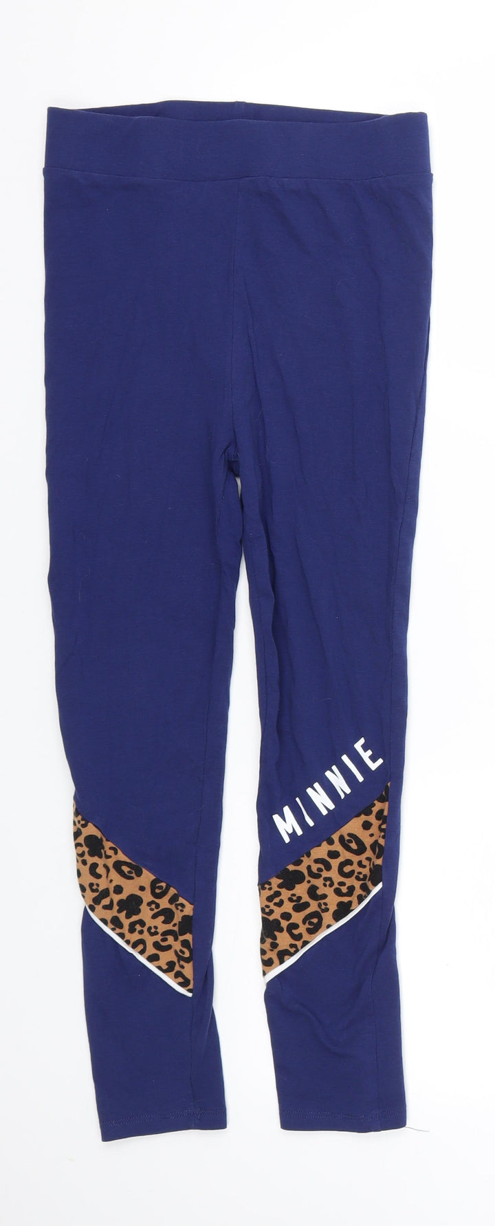 George Girls Blue Animal Print Jegging Trousers Size 11-12 Years