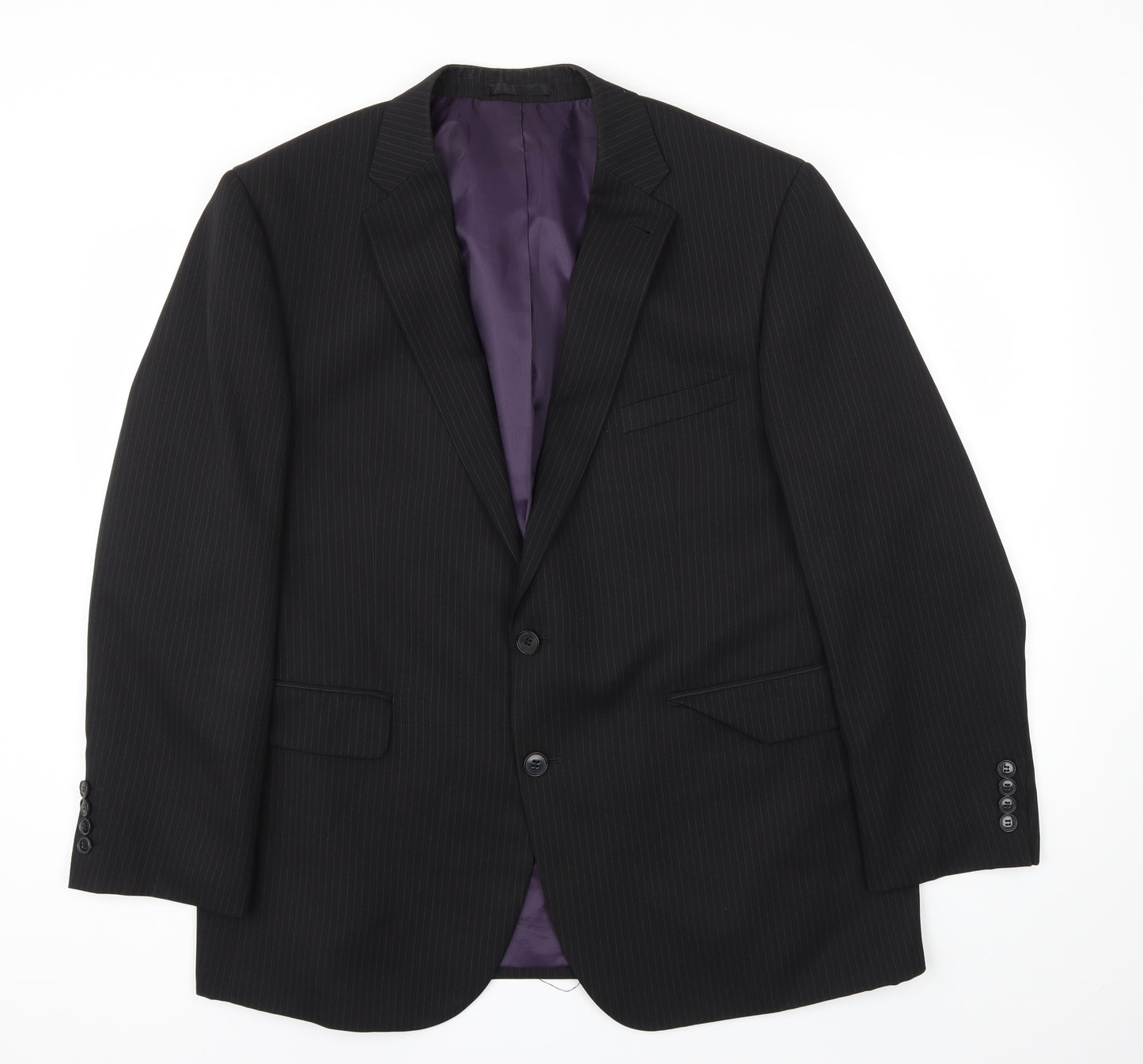 T&W Mens Black   Jacket Blazer Size 44