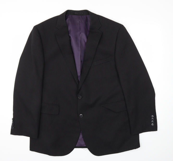 T&W Mens Black   Jacket Blazer Size 44