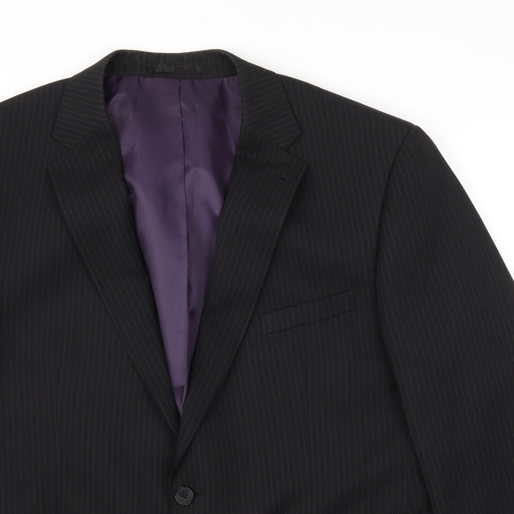 T&W Mens Black   Jacket Blazer Size 44