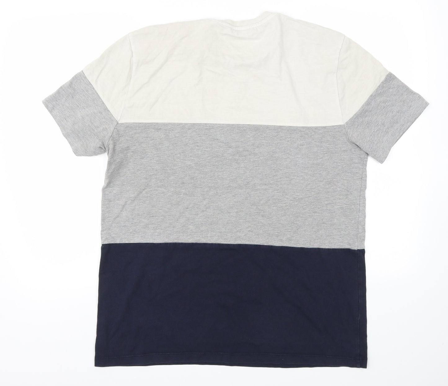 Next  Mens Blue Striped   T-Shirt Size L