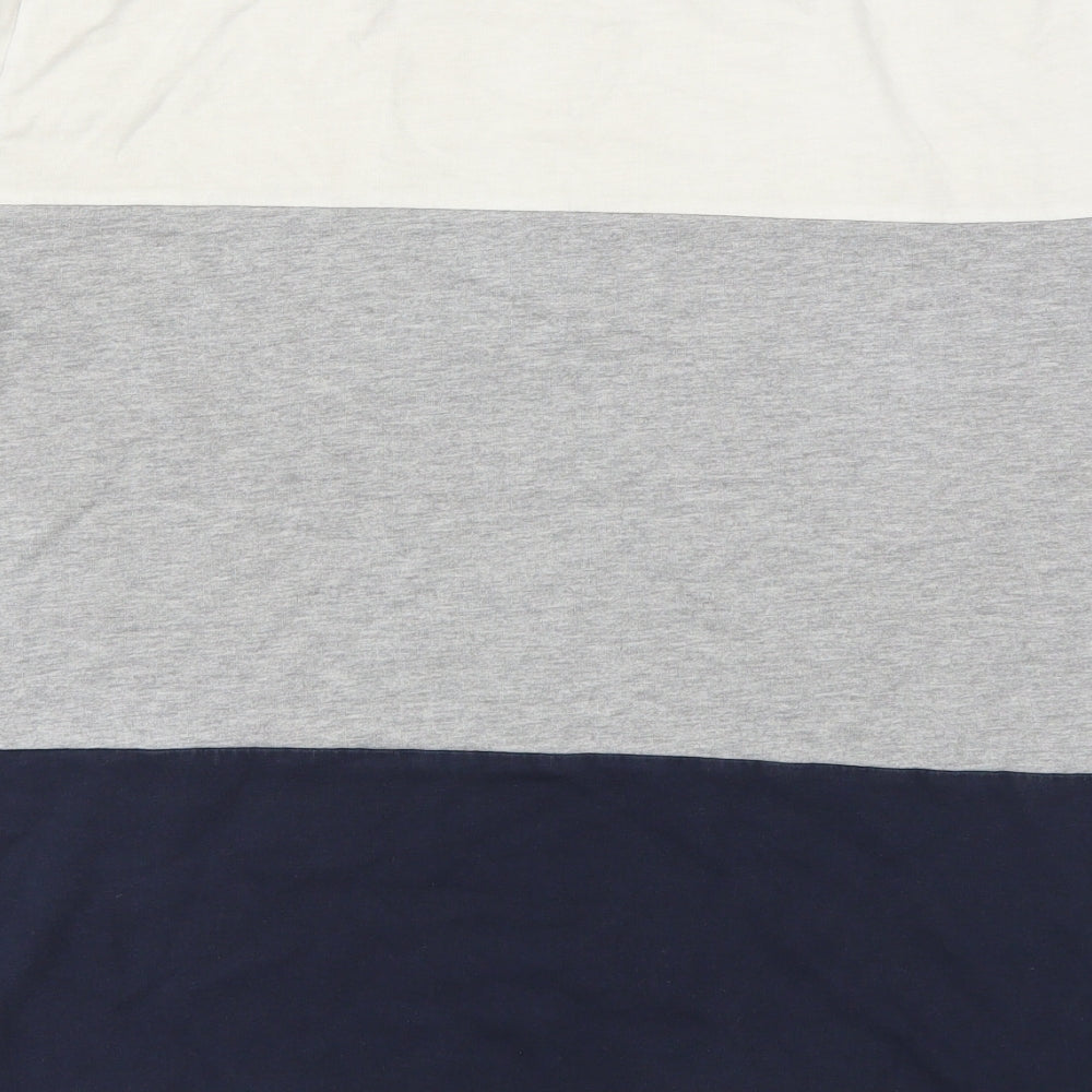 Next  Mens Blue Striped   T-Shirt Size L