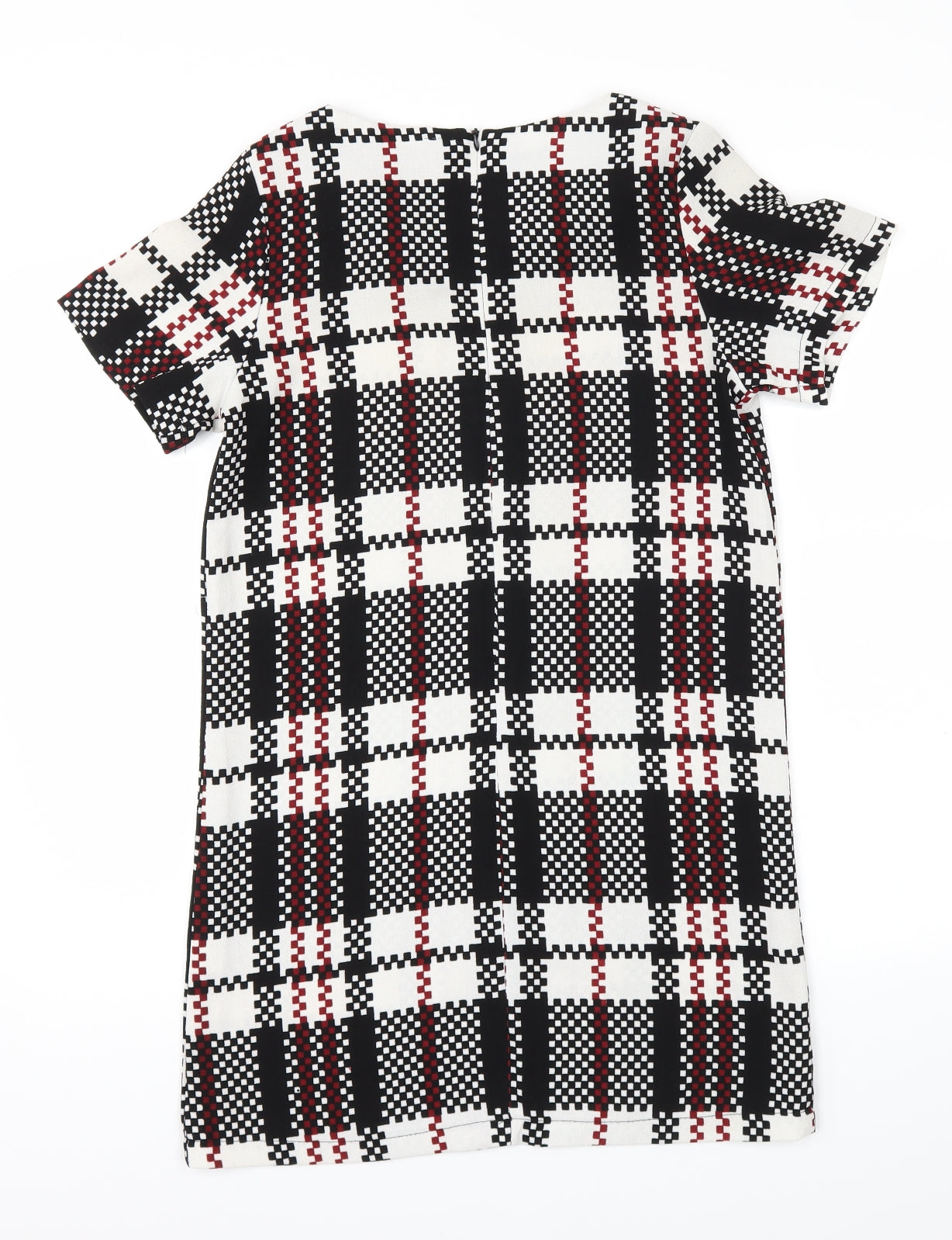 Vera & Lucy Womens Black Check  A-Line  Size M