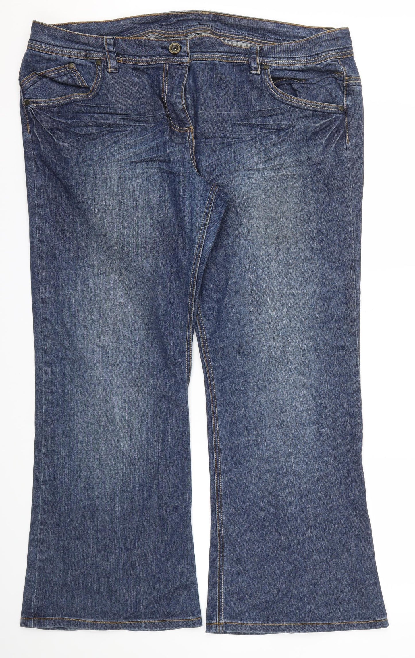 Dorothy Perkins Womens Blue   Straight Jeans Size 22 L30 in