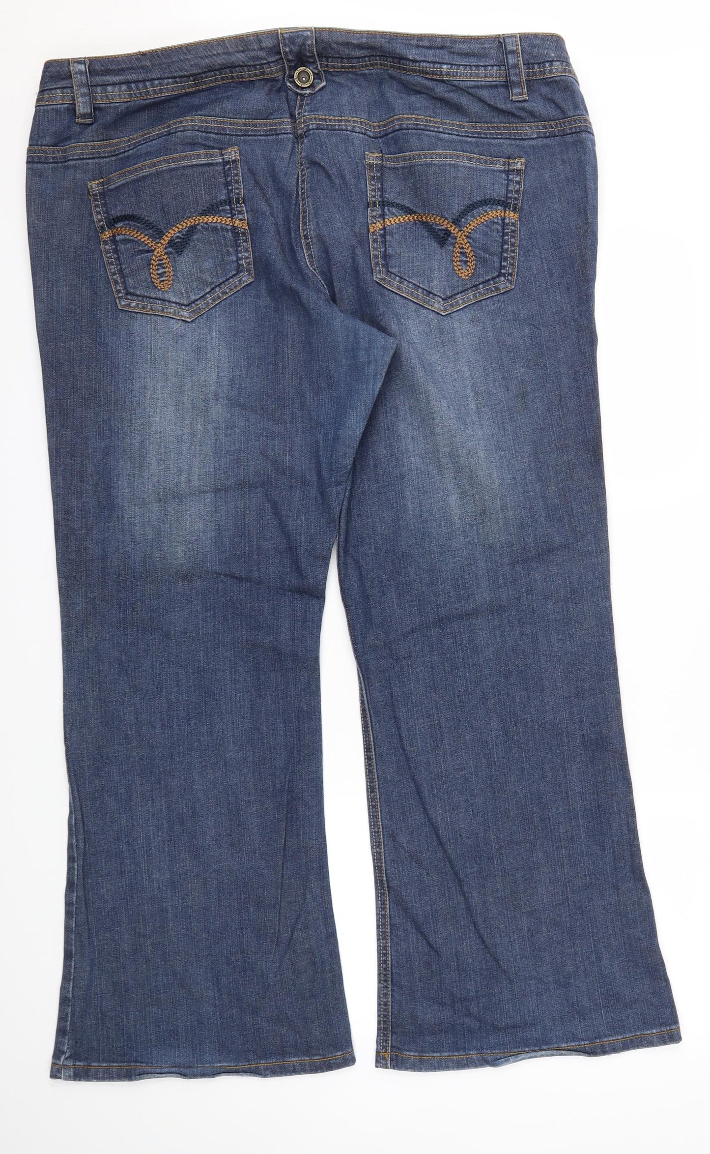 Dorothy Perkins Womens Blue   Straight Jeans Size 22 L30 in