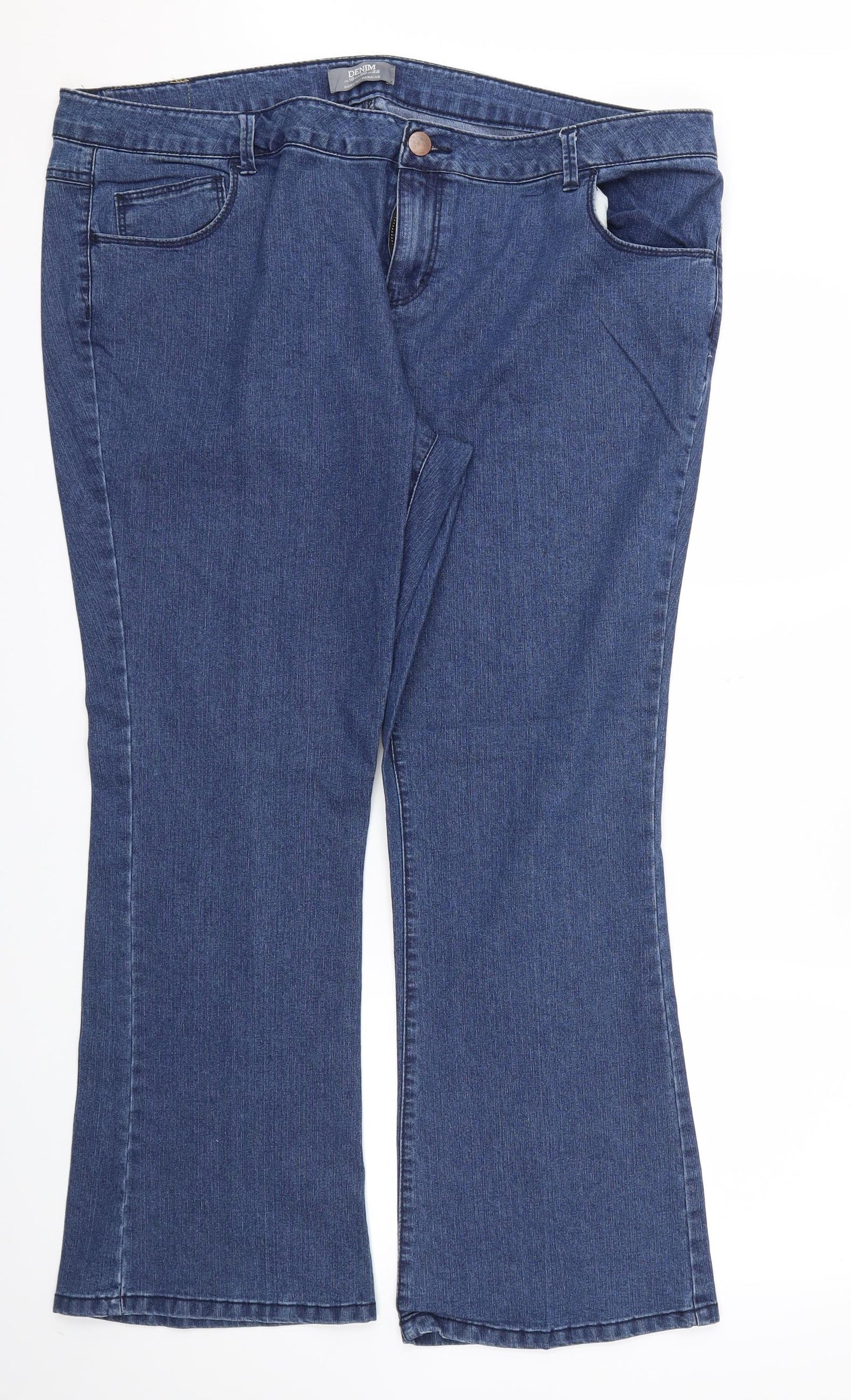 Denim  Womens Blue   Straight Jeans Size 22 L29 in