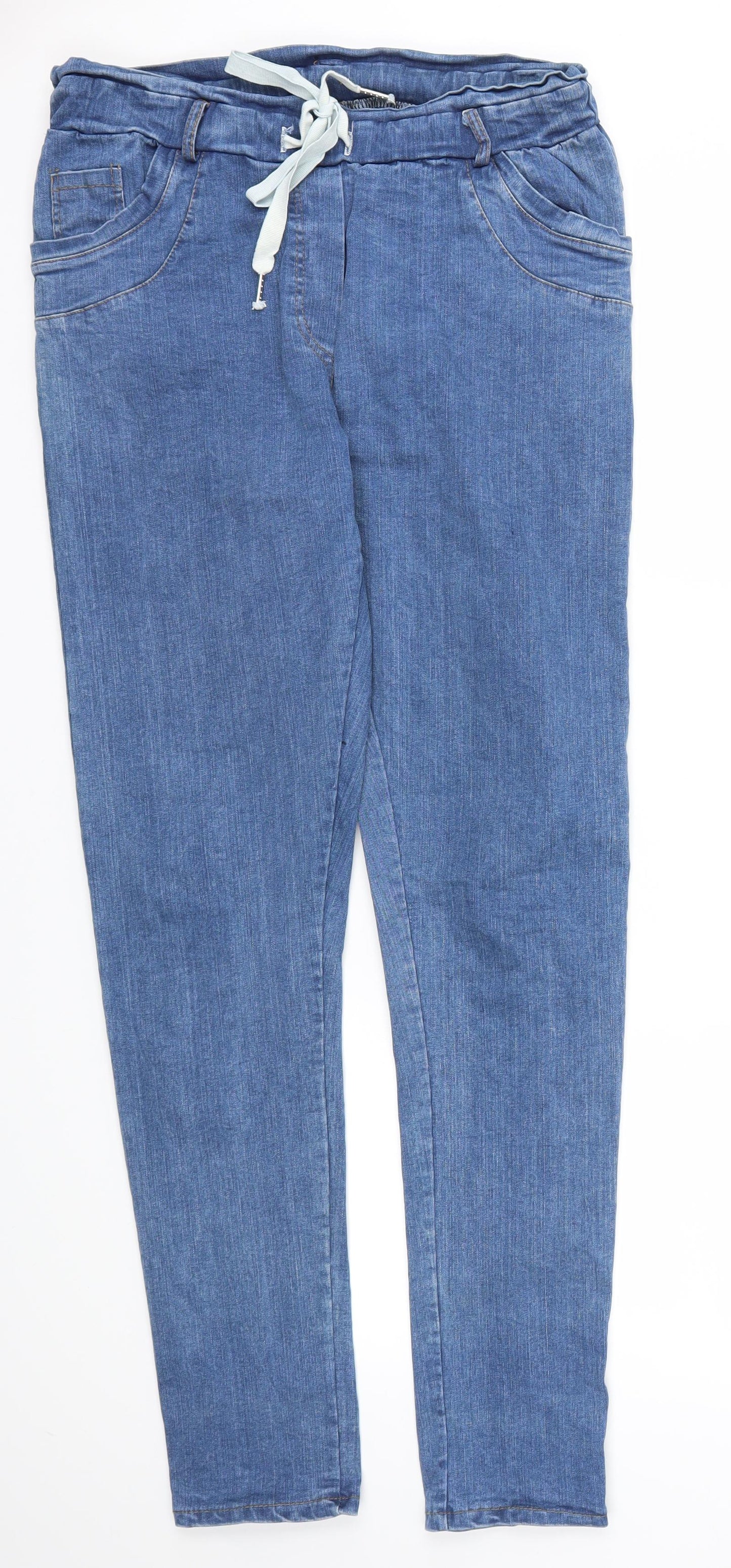 Preworn Womens Blue   Skinny Jeans Size 30 in L30 in - Stretch waistband