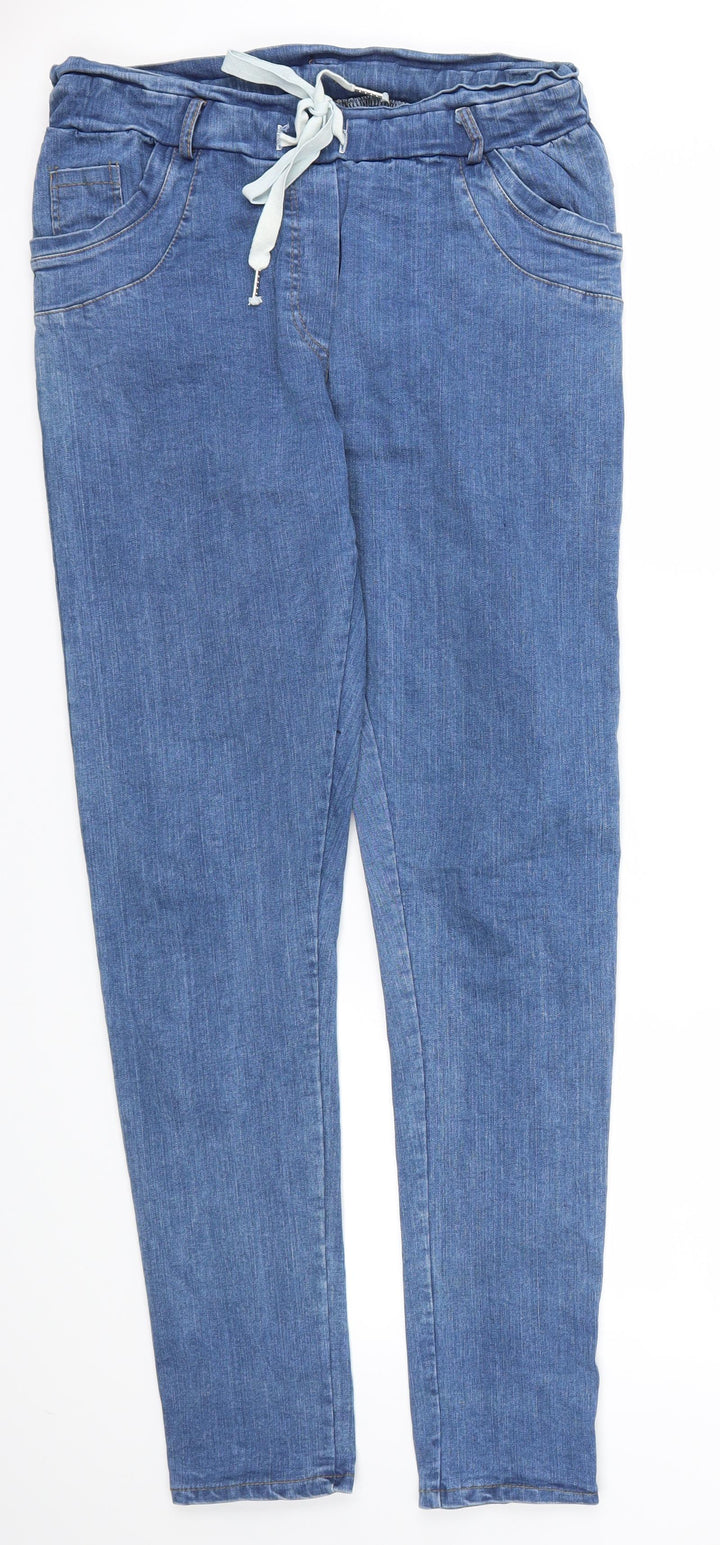 Preworn Womens Blue Skinny Jeans Size 30 in L30 in - Stretch waistband