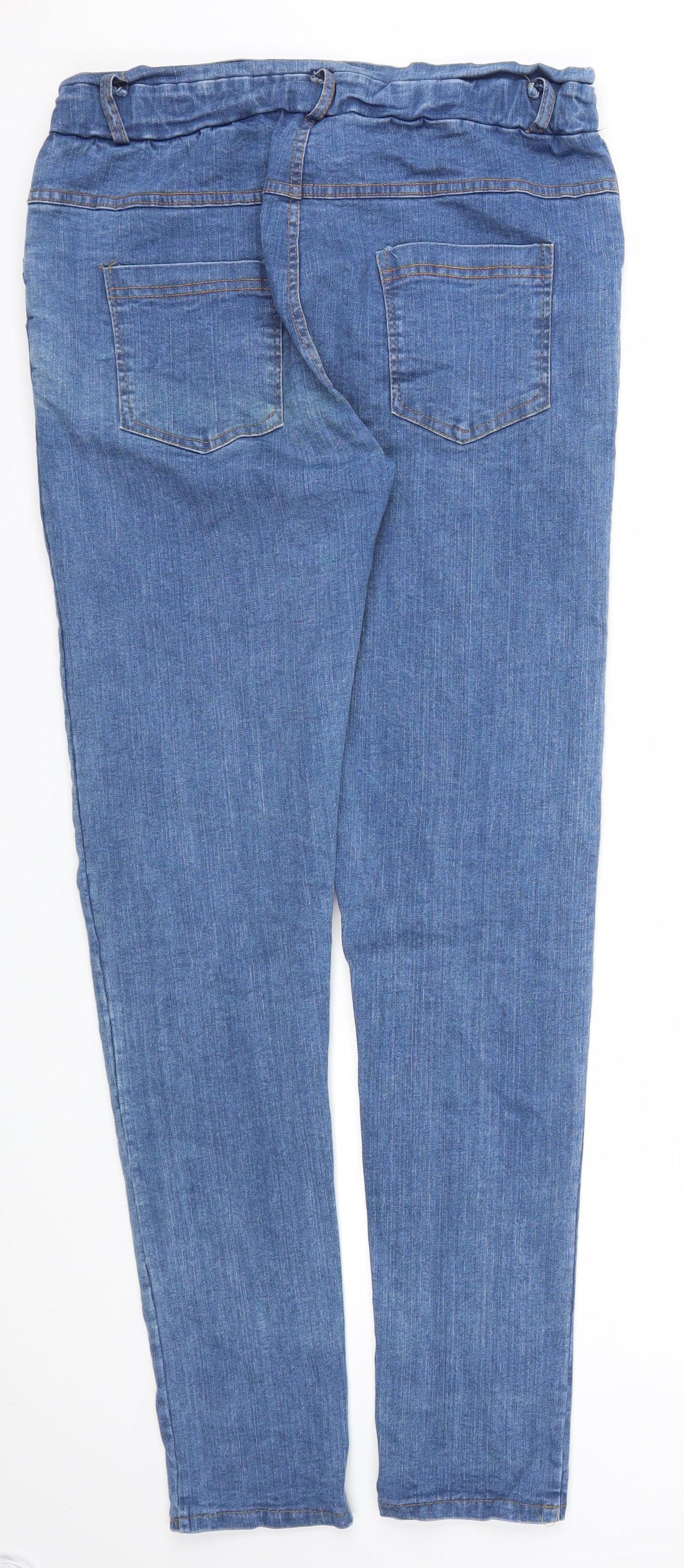 Preworn Womens Blue   Skinny Jeans Size 30 in L30 in - Stretch waistband