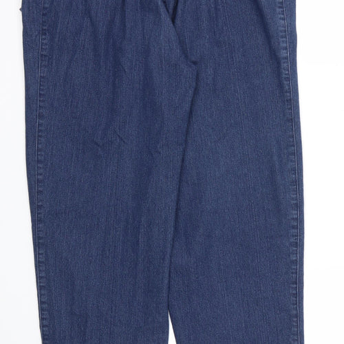 main Womens Blue   Straight Jeans Size 12 L26 in - Stretch waistband