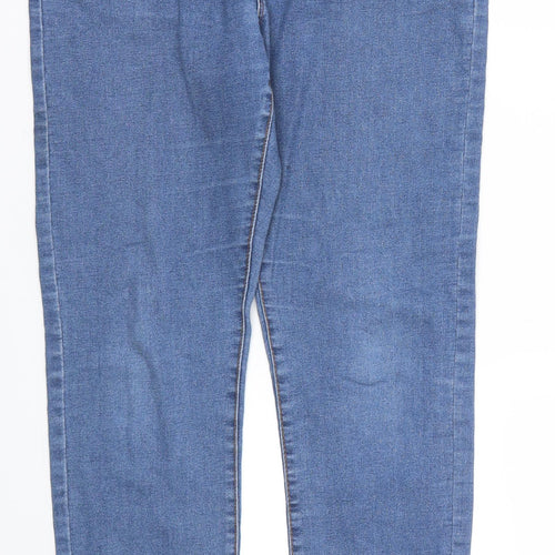 Denim & Co. Womens Blue   Skinny Jeans Size 14 L27 in