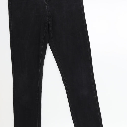 Denim & Co. Womens Black  Denim Skinny Jeans Size 10 L28 in
