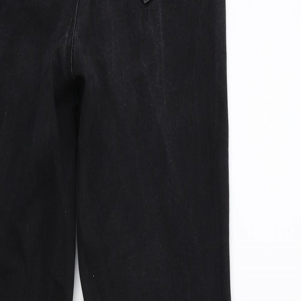 Denim & Co. Womens Black  Denim Skinny Jeans Size 10 L28 in