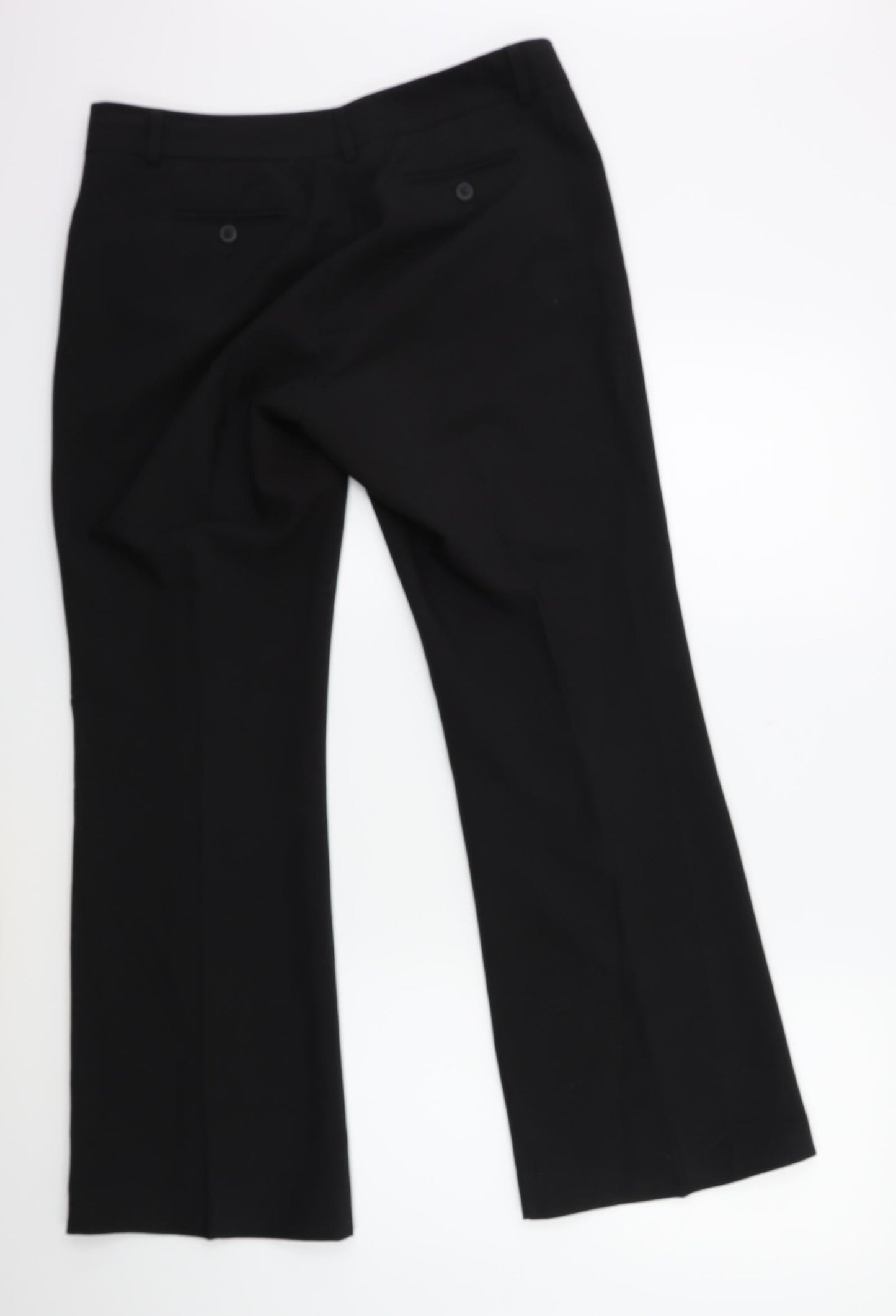Preworn Womens Black   Trousers  Size 32 in L29 in