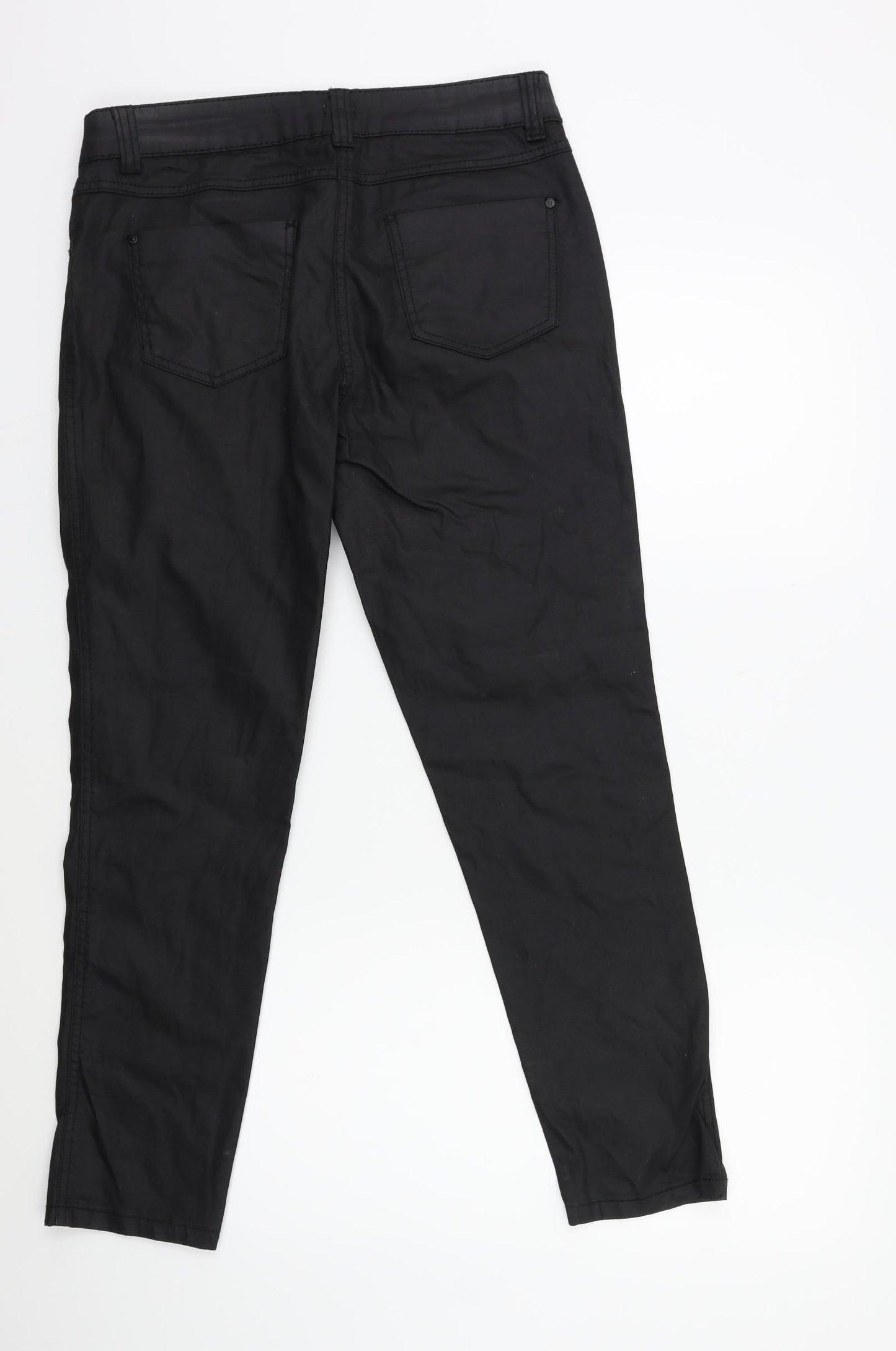 F&F Womens Black   Trousers  Size 12 L28 in