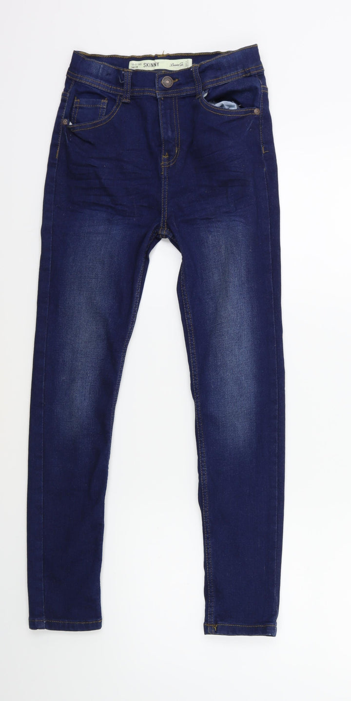 Denim & Co. Girls Blue  Denim Skinny Jeans Size 10 Years