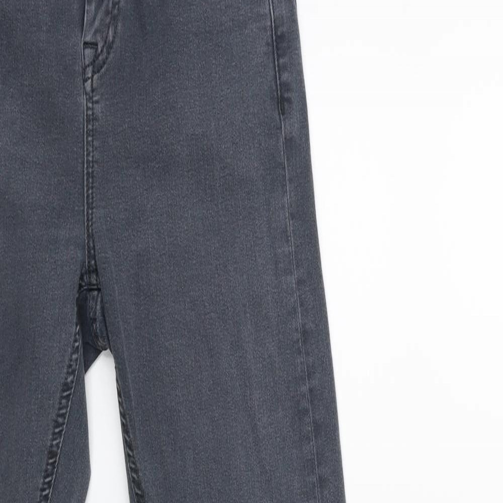Topshop Womens Grey  Denim Skinny Jeans Size 25 in L30 in