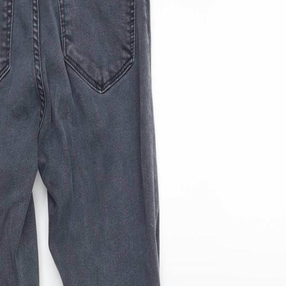Topshop Womens Grey  Denim Skinny Jeans Size 25 in L30 in