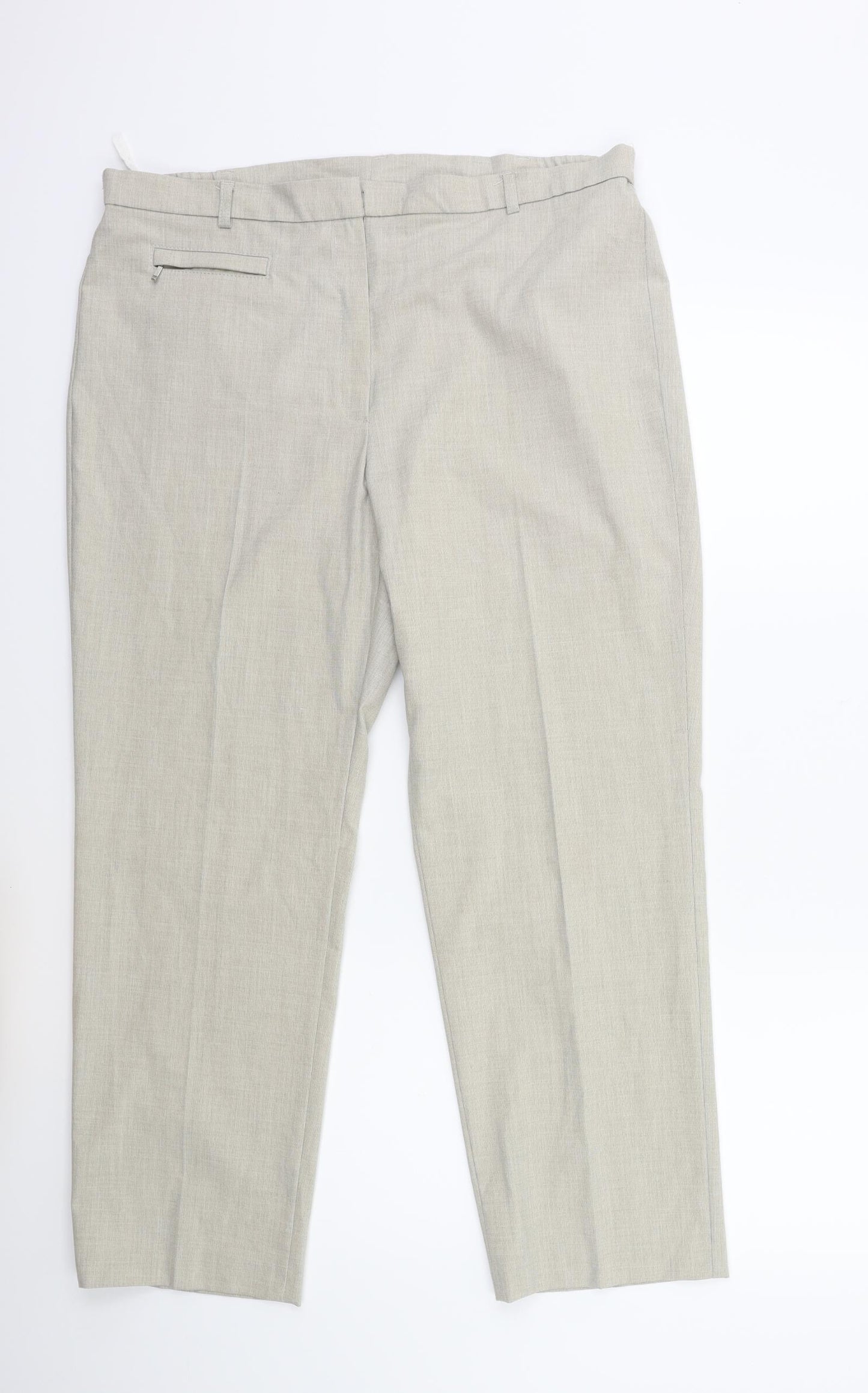 Marks and Spencer Womens Beige   Straight Jeans Size 16 L28 in