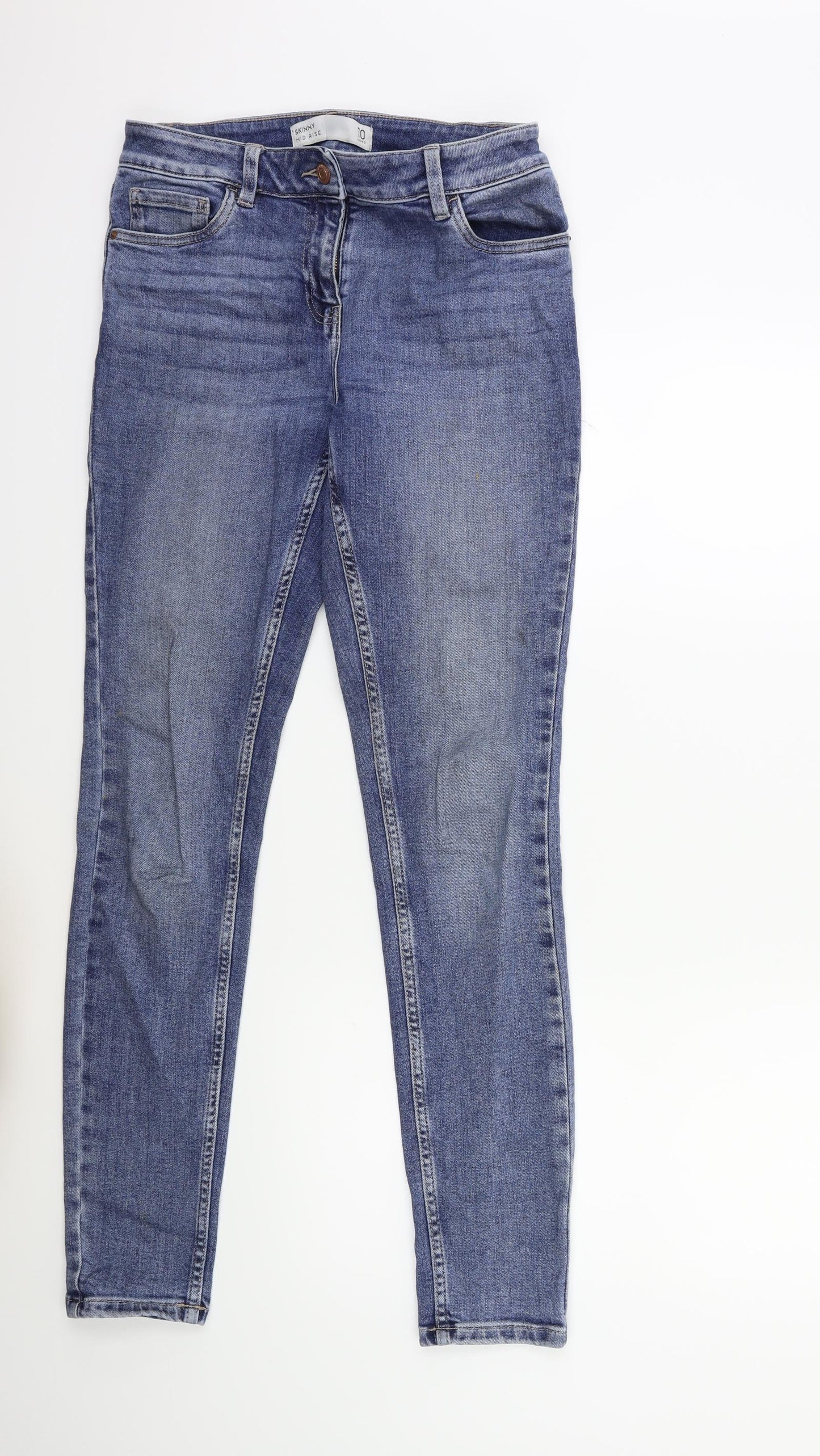 NEXT Womens Blue  Denim Skinny Jeans Size 10 L31 in