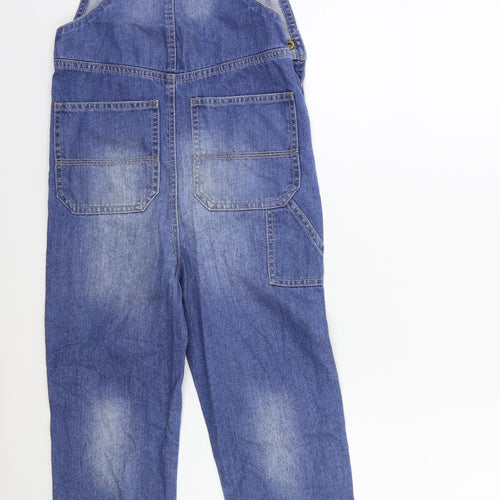 mamas & papas Girls Blue  Denim Dungaree One-Piece Size 7-8 Years