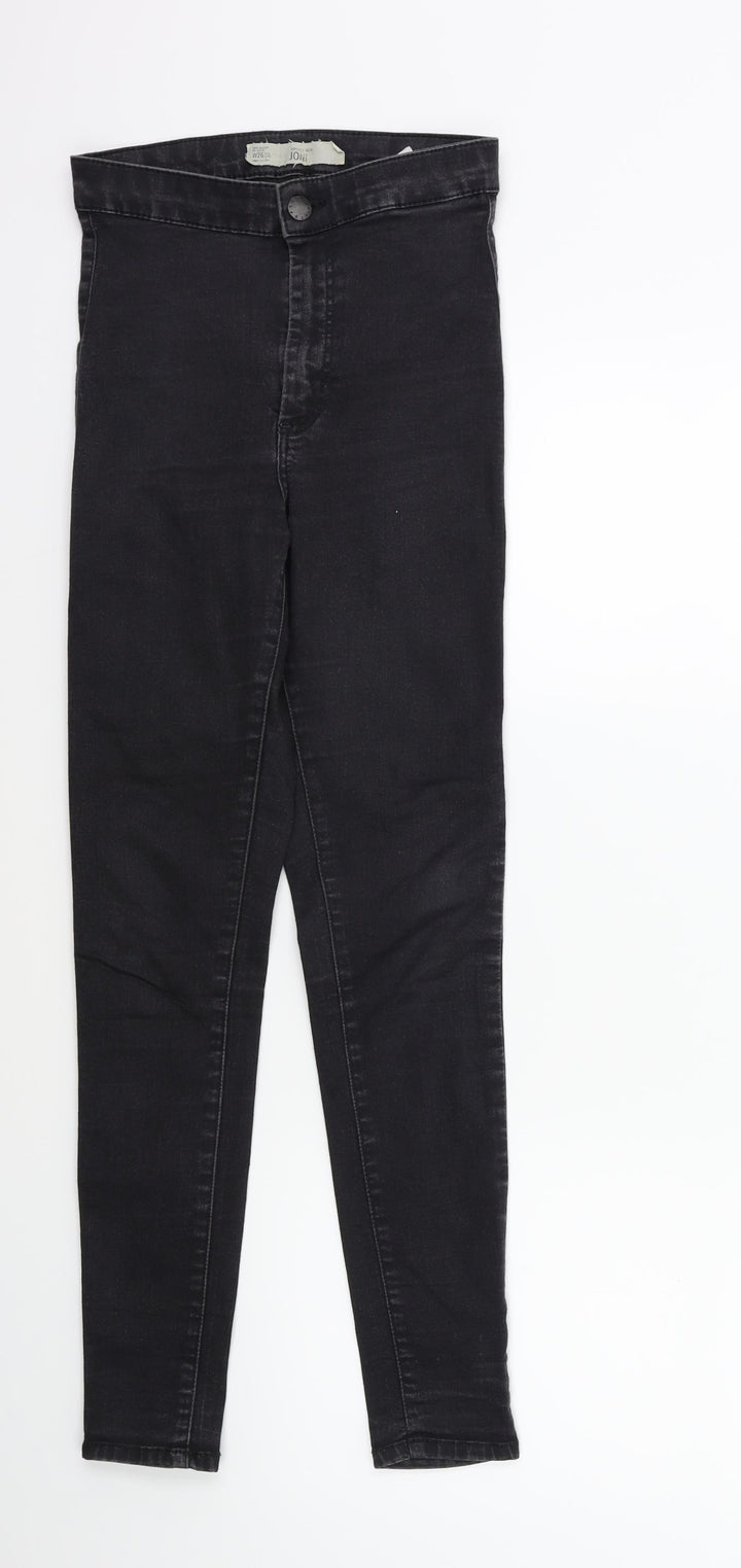 Topshop Womens Black Denim Skinny Jeans Size 26 in L30 in