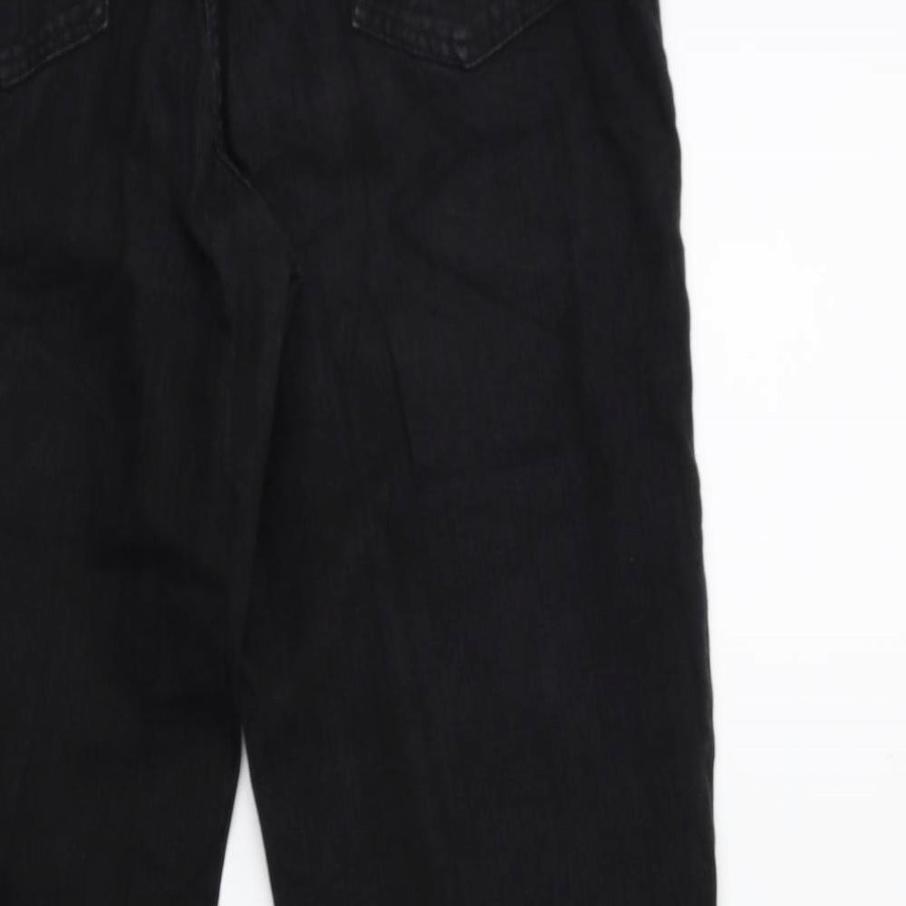 TU Womens Black  Denim Flared Jeans Size 16 L30 in