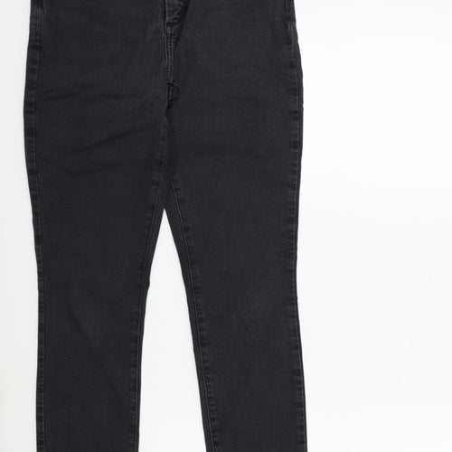 NYDJ Womens Black  Denim Skinny Jeans Size 8 L28 in